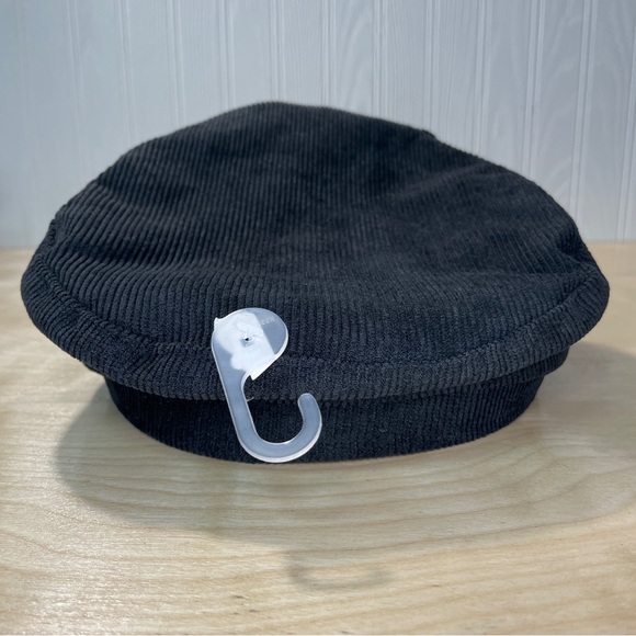 Corduroy Engineer Newsboys Hat - Black Soot - Picture 5 of 10